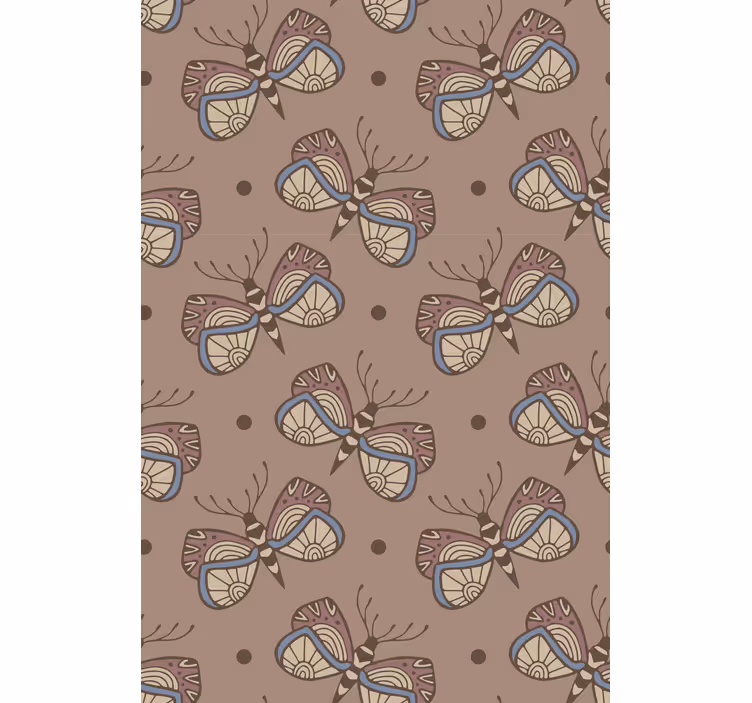 Tapet fjärilar inspirerande vintagefjärilar - Tenstickers