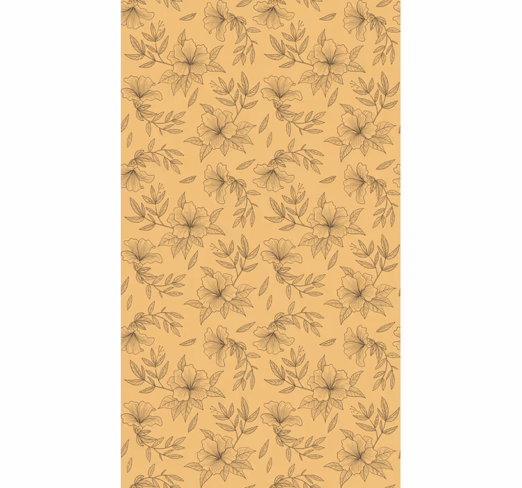 Tapet korridor beige stiliserade mönster - Tenstickers