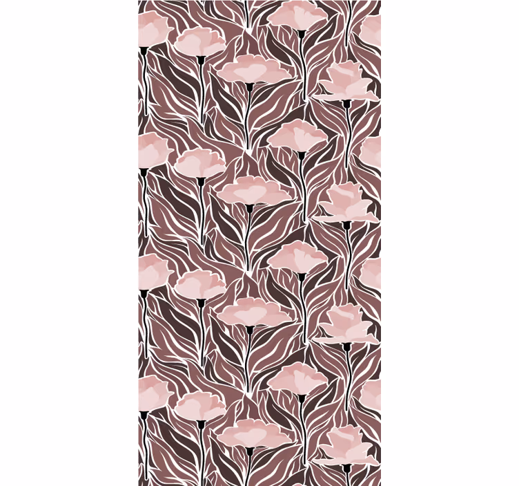 Tapet korridor eleganta beige mönster - Tenstickers