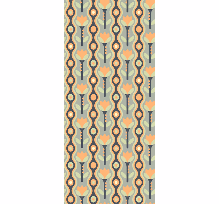 Abstract petal roll tapet korridor - Tenstickers