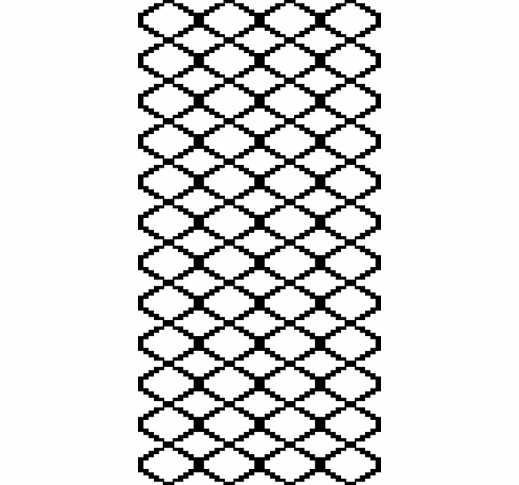 Tapet nordisk svarta geometriska diamanter - Tenstickers