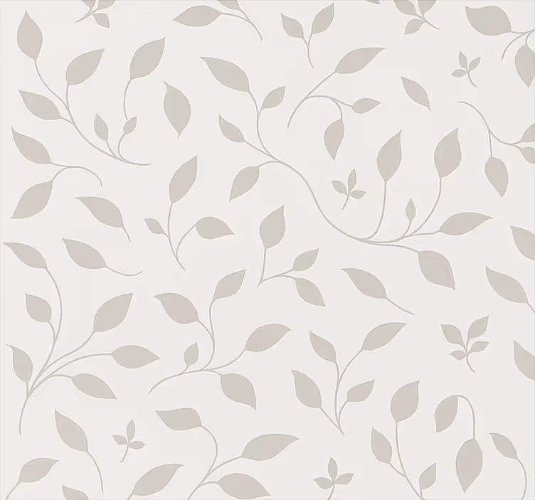 Tapet nordisk lugnande bladblommotiv - Tenstickers