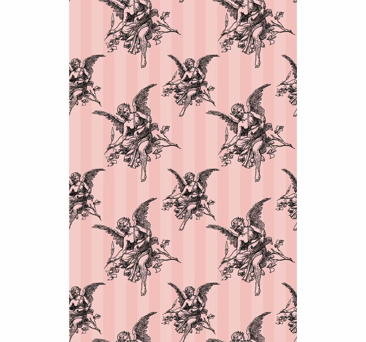 Tapet klassisk toile de jouy mönster konstdesign - Tenstickers