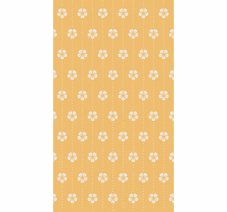 Fondtapet vardagsrum elegant blommönster - Tenstickers