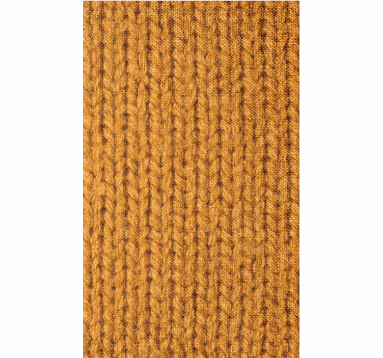Fondtapet vardagsrum orange naturfiberimitation - Tenstickers