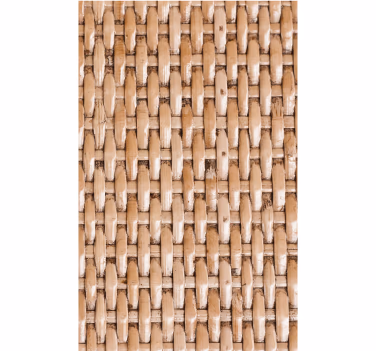 Fondtapet vardagsrum klassisk naturfiberimitation - Tenstickers