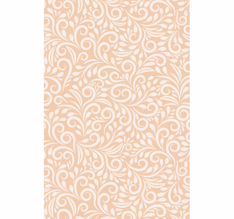 Fondtapet vardagsrum elegant botanisk element - Tenstickers