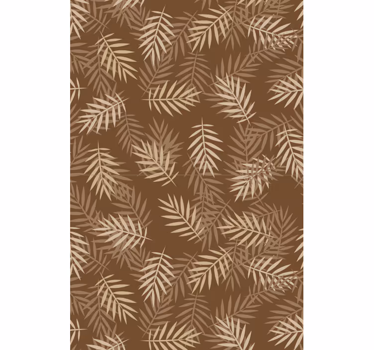 Natural leaf pattern fondtapet vardagsrum - Tenstickers