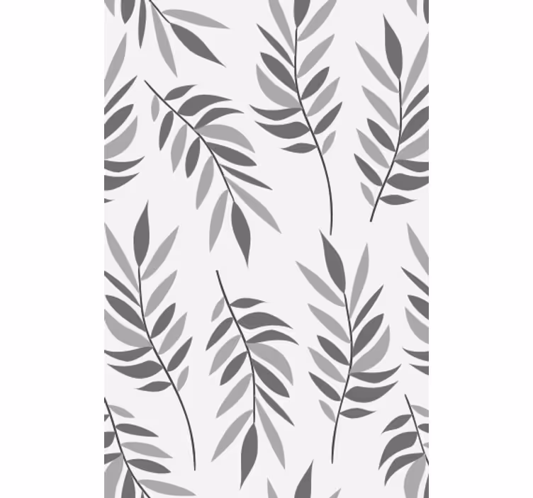 Elegant bladmönster fondtapet vardagsrum - Tenstickers
