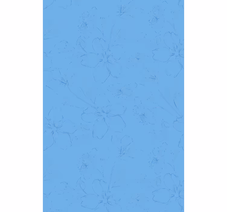 Fondtapet vardagsrum botaniskt inspirerad yta - Tenstickers