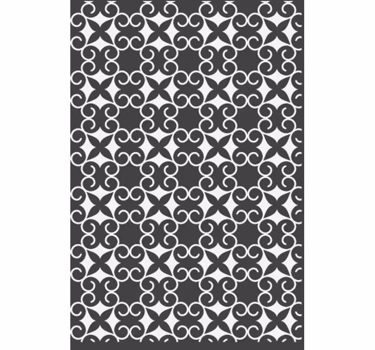 Fondtapet vardagsrum elegant mönstrad mat - Tenstickers