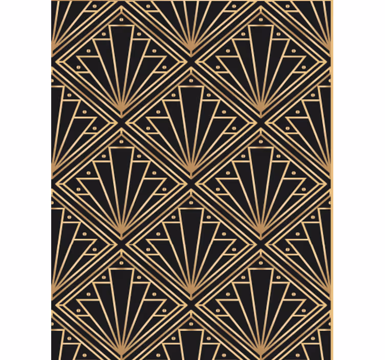 Fondtapet vardagsrum art deco-mönster - Tenstickers