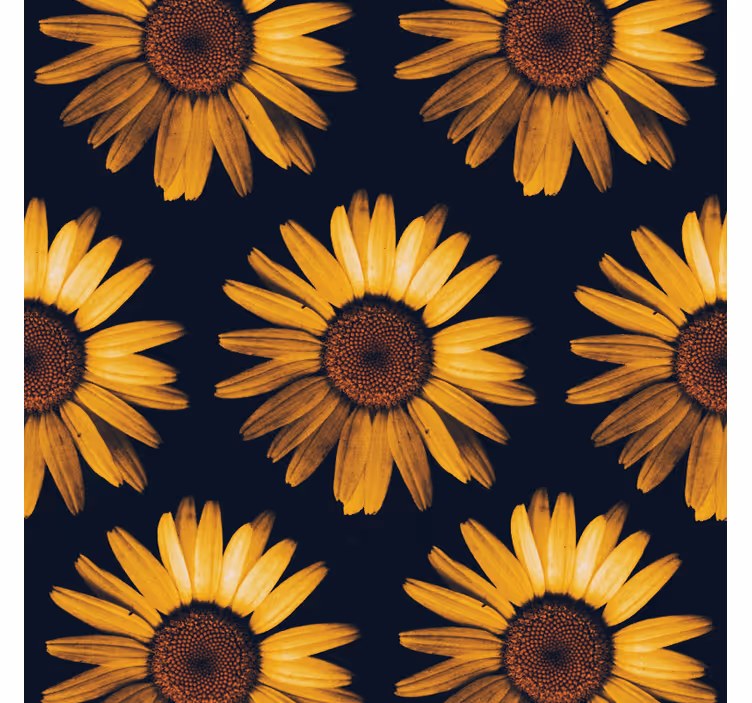Tapet blommor gula solroser - Tenstickers