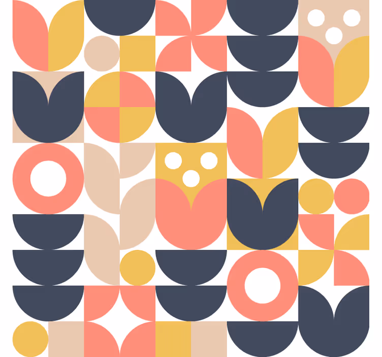 Tapet nordisk geometriska mönster - Tenstickers