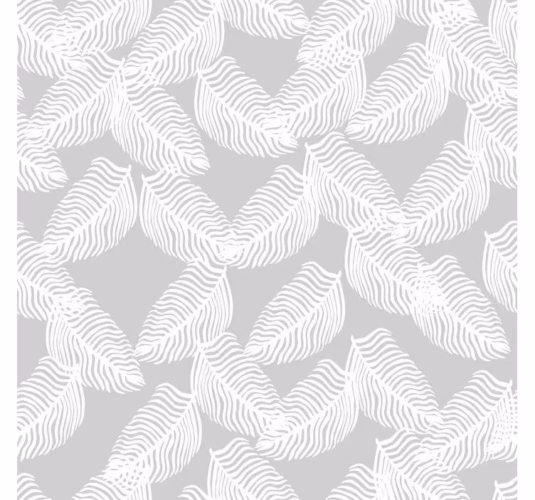 Modern tapet grå minimalistisk blommig - Tenstickers