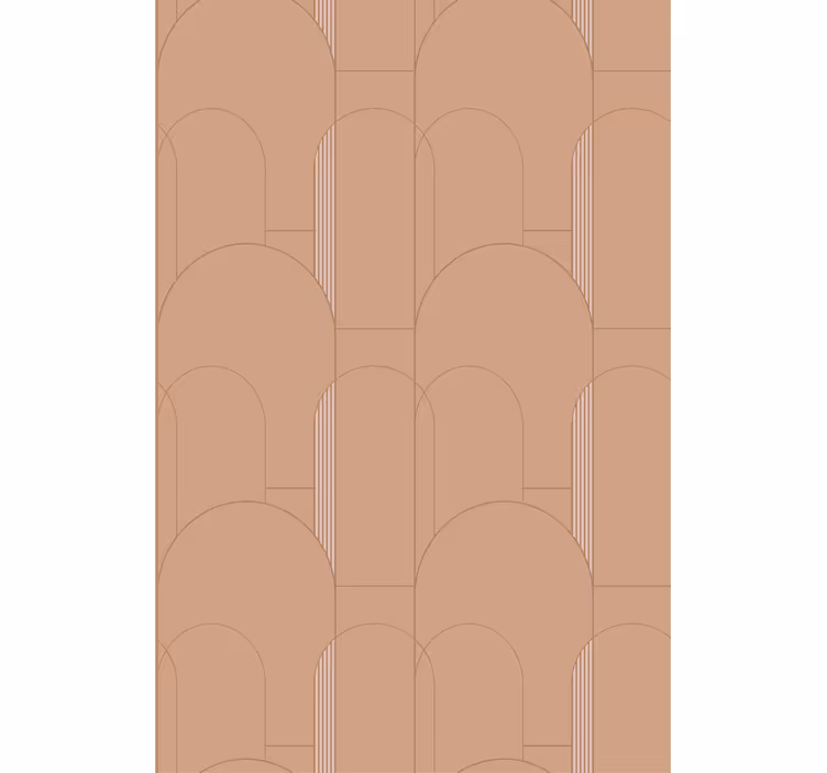 Modern tapet geometriska kurvor design - Tenstickers
