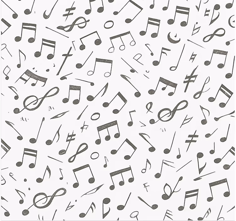 Ungdom tapeter med musiknoter mönster - Tenstickers