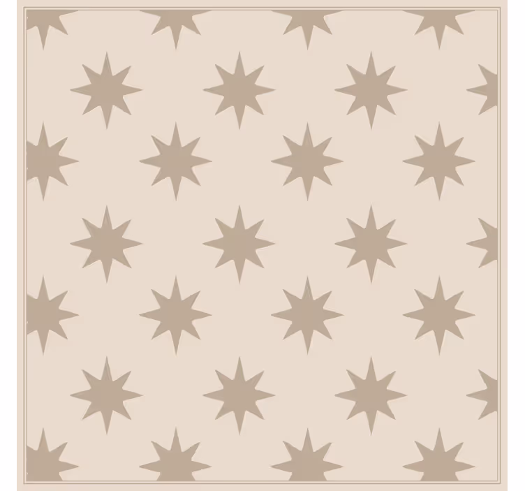 Tapet kök stjärnig beige motiv - Tenstickers
