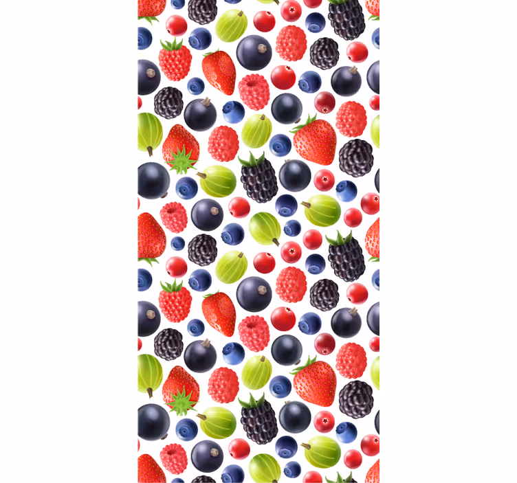 Berry kollektion tapet kök - Tenstickers