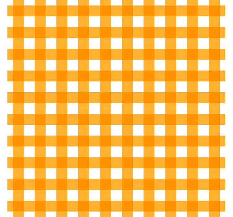 Tapet kök orange rutmönster - Tenstickers