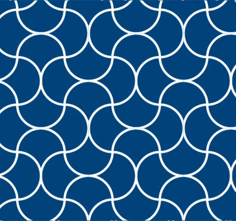 Badrumstapet geometriskt vågmönster - Tenstickers