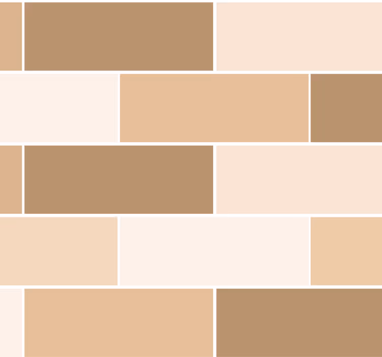 Badrumstapet neutral tegelplattor - Tenstickers
