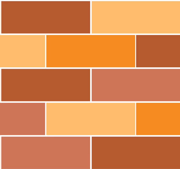 Badrumstapet färgglad tegellayout - Tenstickers