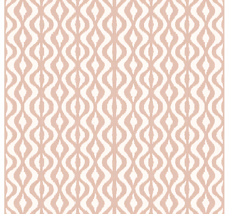 Äktenskap tapet dammros ikat geometrisk - Tenstickers