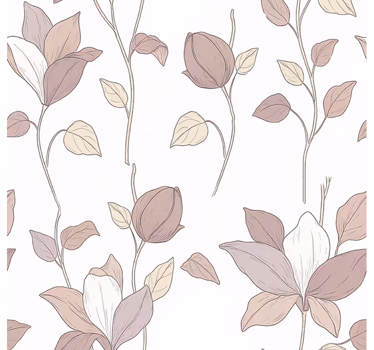 Äktenskap tapet rosa blommor - Tenstickers