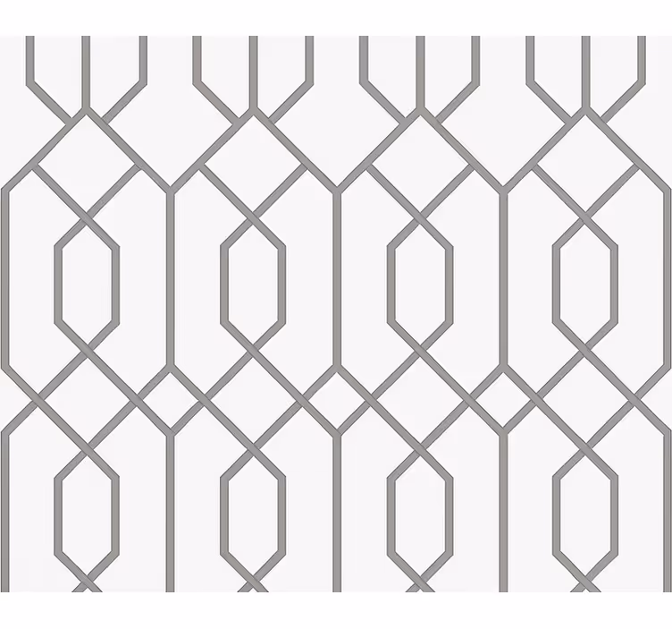 Grå geometrisk fondtapet vardagsrum - Tenstickers