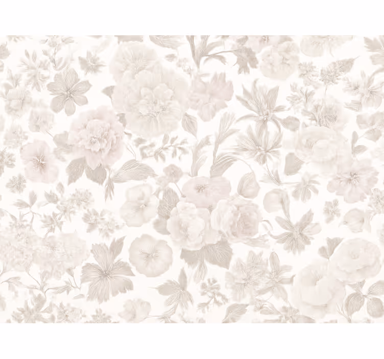 Äktenskap tapet vintage blommor - Tenstickers