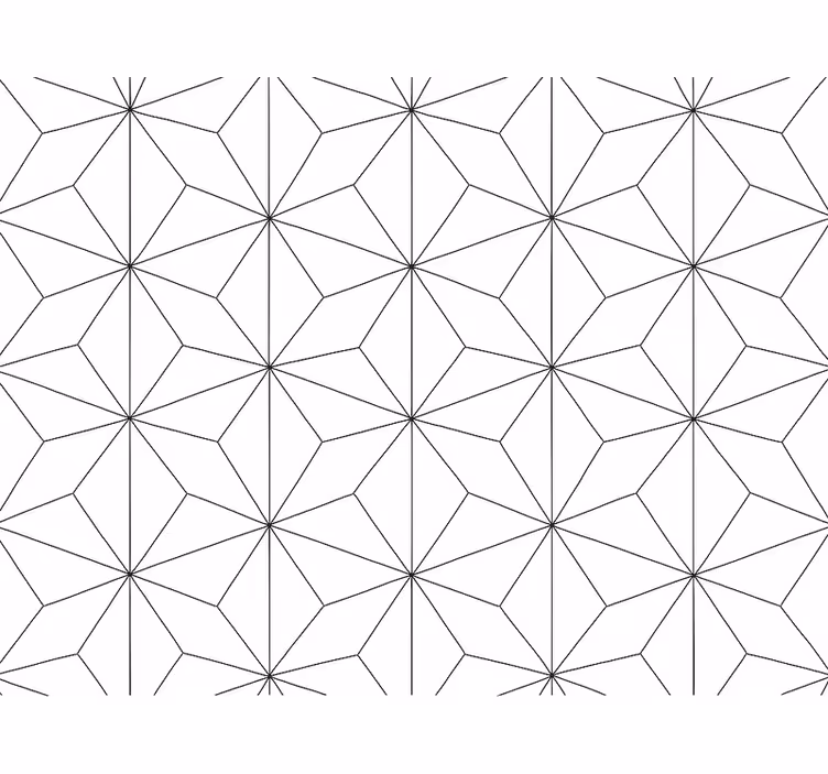 Abstract hexagon fondtapet vardagsrum - Tenstickers