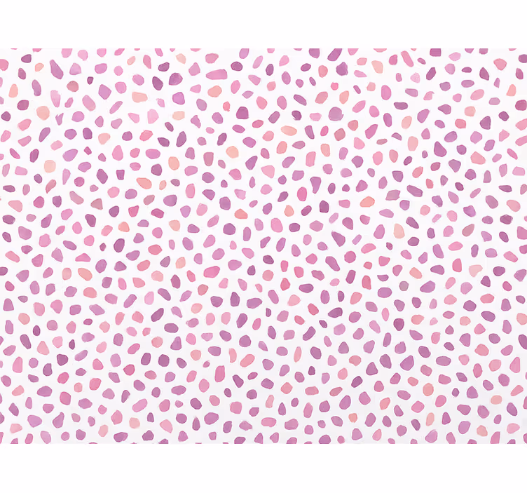 Abstrakt tapet rosa terrazzo prickar - Tenstickers