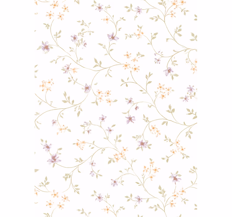 Barn tapet enkel blommönsterdesign - Tenstickers