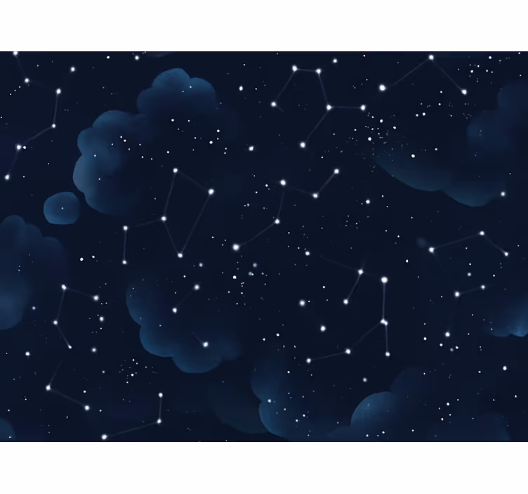 Äktenskap tapet mörkblå himmel med stjärnor - Tenstickers