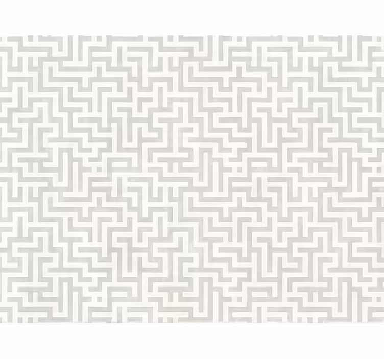 Silver labyrint design fondtapet vardagsrum - Tenstickers