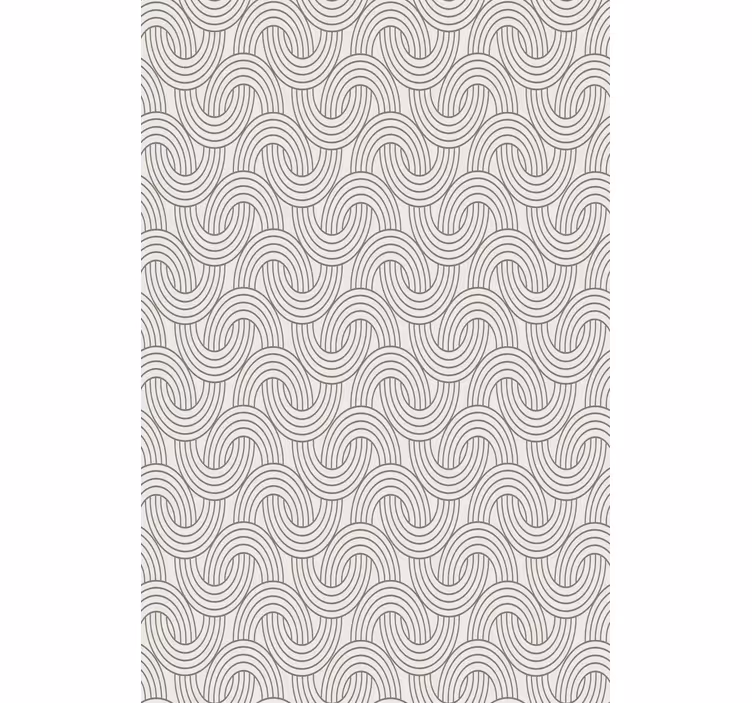 Tapet blommor art deco illusionsmönster - Tenstickers