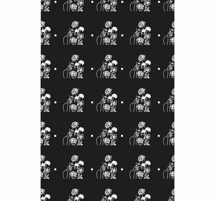 Tapet blommor kvinna och solrosor minimalistisk design - Tenstickers