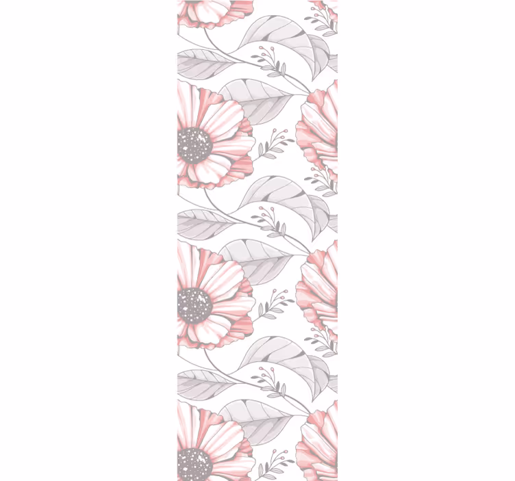 Tapet sovrum elegant rosa magnoliadesign - Tenstickers