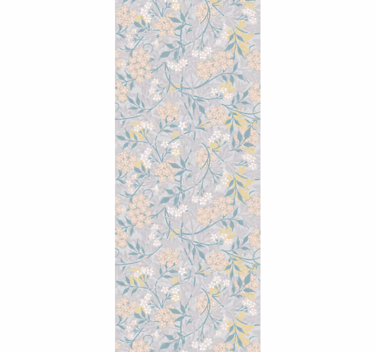 Tapet sovrum 80-tals blommig elegant mönster - Tenstickers