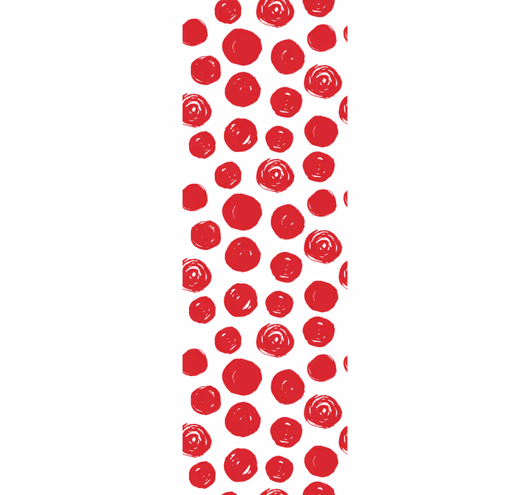 Tapet sovrum stort prickmönster - Tenstickers
