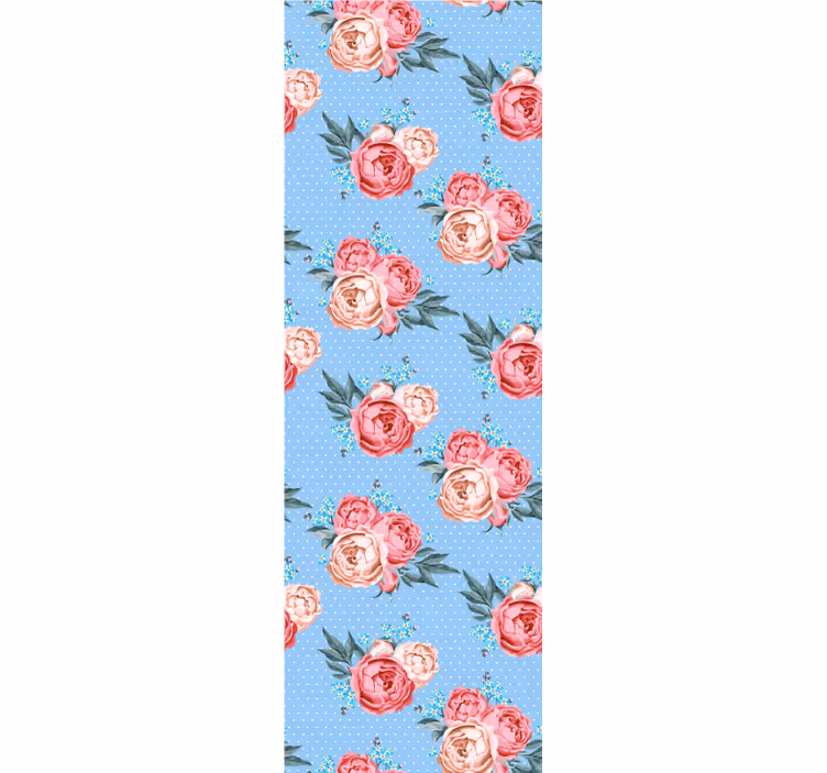 Tapet sovrum shabby chic med prickig vektor - Tenstickers