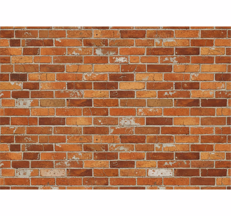 Industriell tapet orange tegelmönster b079mnwqfc - Tenstickers