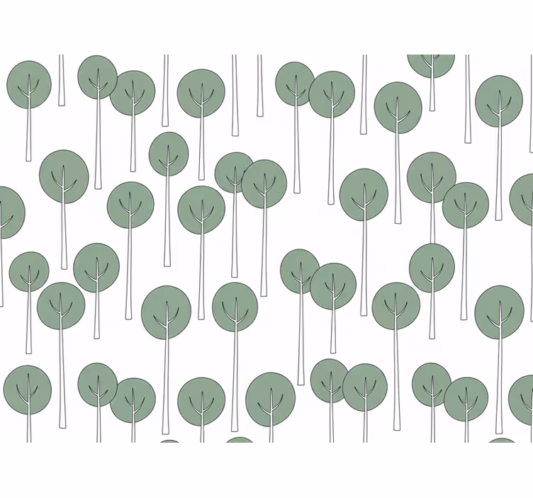 Tapet blommor minimalistiskt trämönster b0881mpqfk - Tenstickers