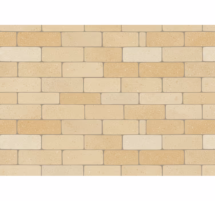 Tapet stenar beige gula tegelstenar - Tenstickers