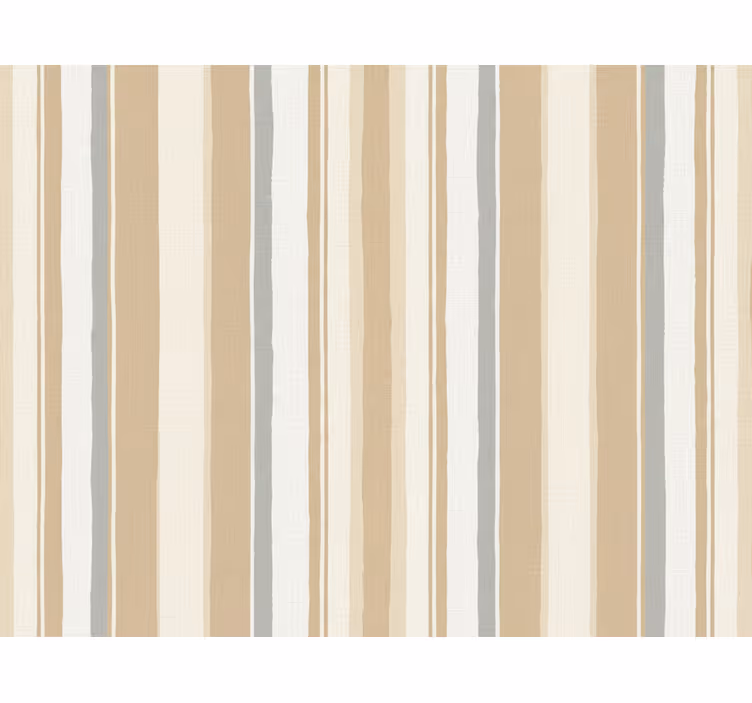 Tapet vertikala lantlig vit beige - Tenstickers