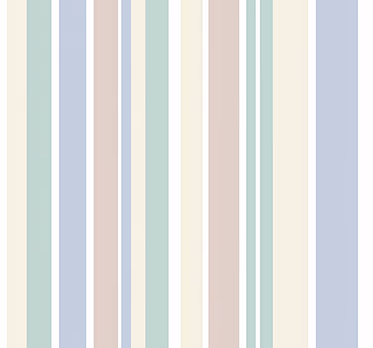 Tapet vertikala ljusa pastellränder - Tenstickers