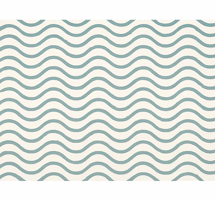 Geometriska tapeter dämpad teal pixelvågor - Tenstickers