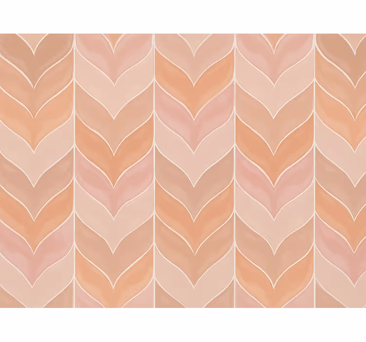Modern tapet dämpad rosa fiskbensmönster - Tenstickers