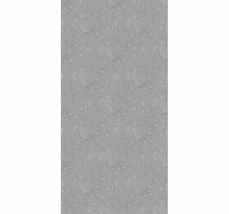Rustik tapet gråtoner blommönster - Tenstickers